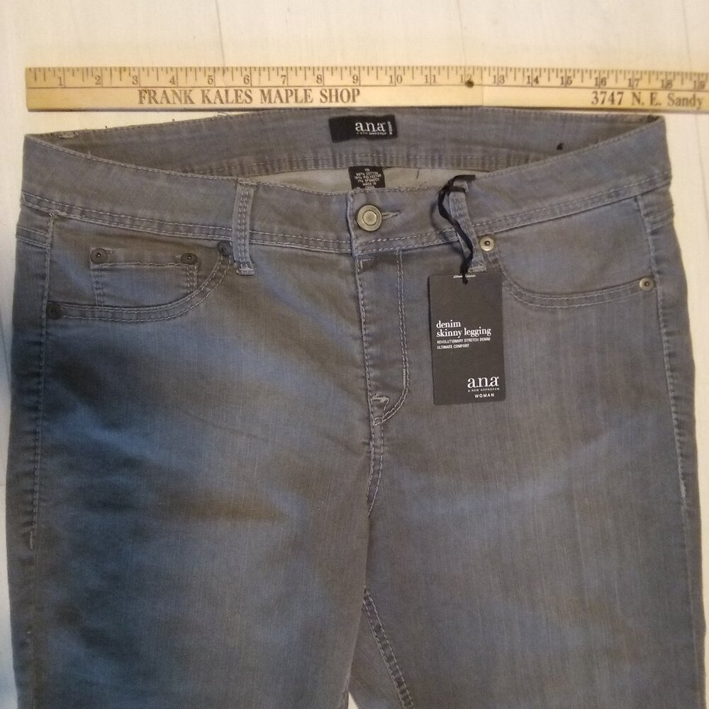 ana denim skinny legging mid-rise new never worn